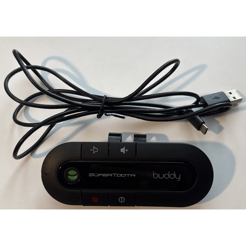 SuperTooth Buddy Handsfree Bluetooth Visor Speakerphone In Black